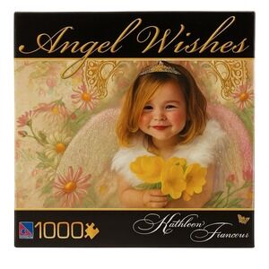 Kathleen Francour Angel Wishes Garden of Eden 1000 Piece Jigsaw Puzzle Pretty